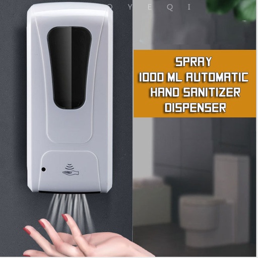 1000 Ml Automatic Alcohol Hand Sanitizer Dispenser (Spray)