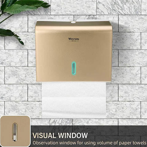 Z Tissue Paper Dispenser (Gold Color)