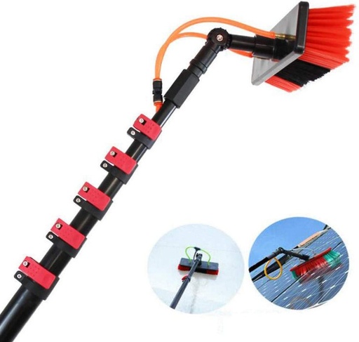 Telescopic Extension Pole With Water Fed Hose 35 Feet